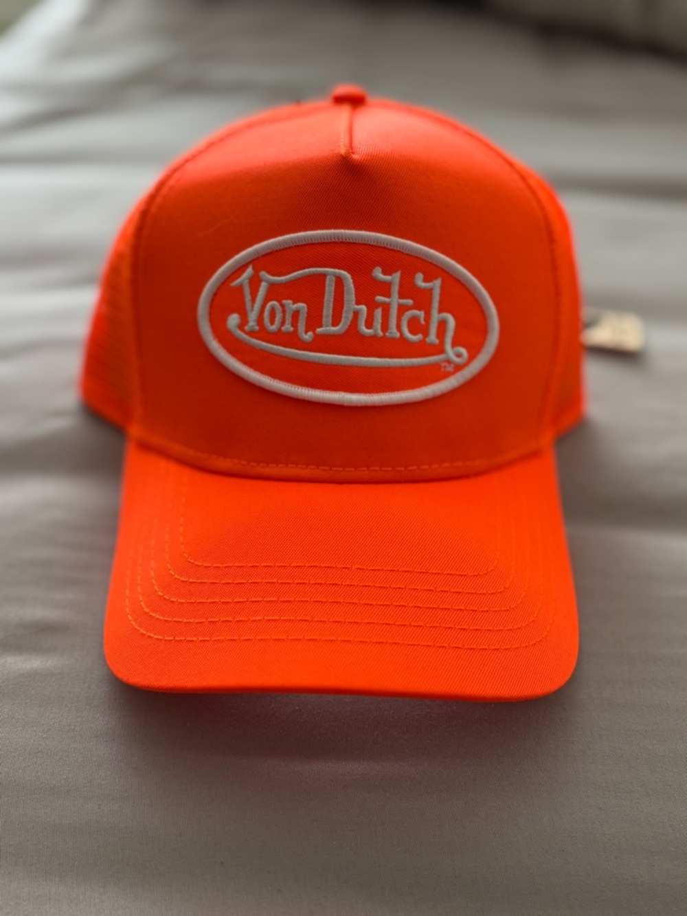 Von Dutch Neon Orange Trucker Hat NWT